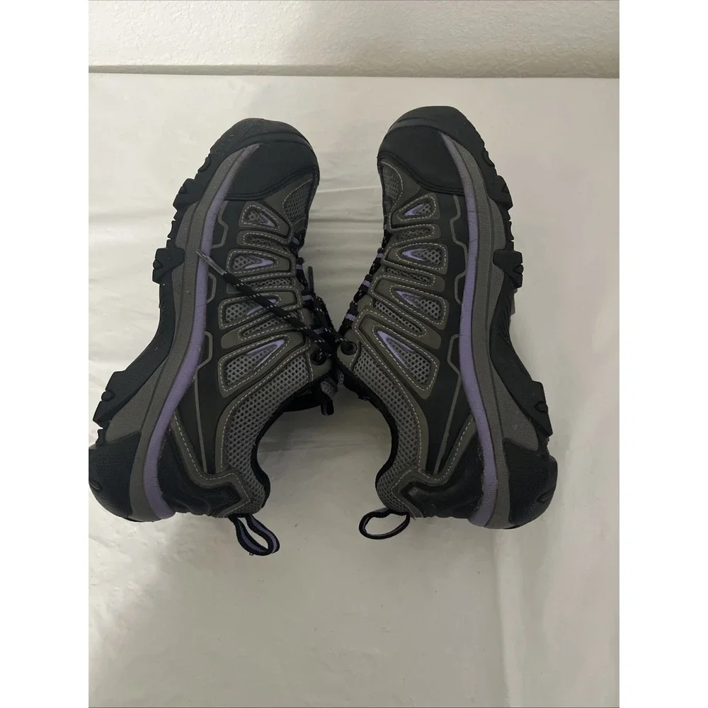 Nautilus Women Steel Toe Waterproof Safety Gray Purple Work Shoe 6.5 Condition